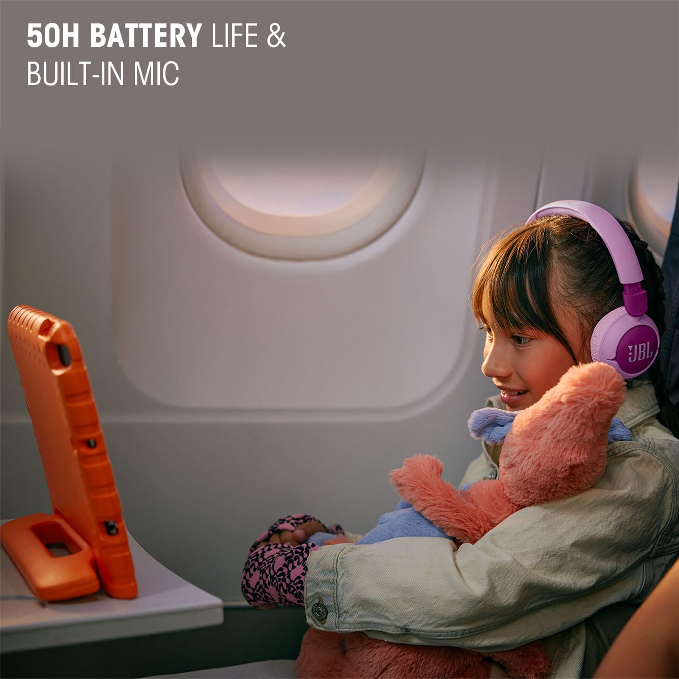 JBL Junior 320BT - Wireless on-Ear Kids Headphones with JBL Safe Sound (<85dB), Fit for Kids, Parental Control with Customizable Volume & Playtime