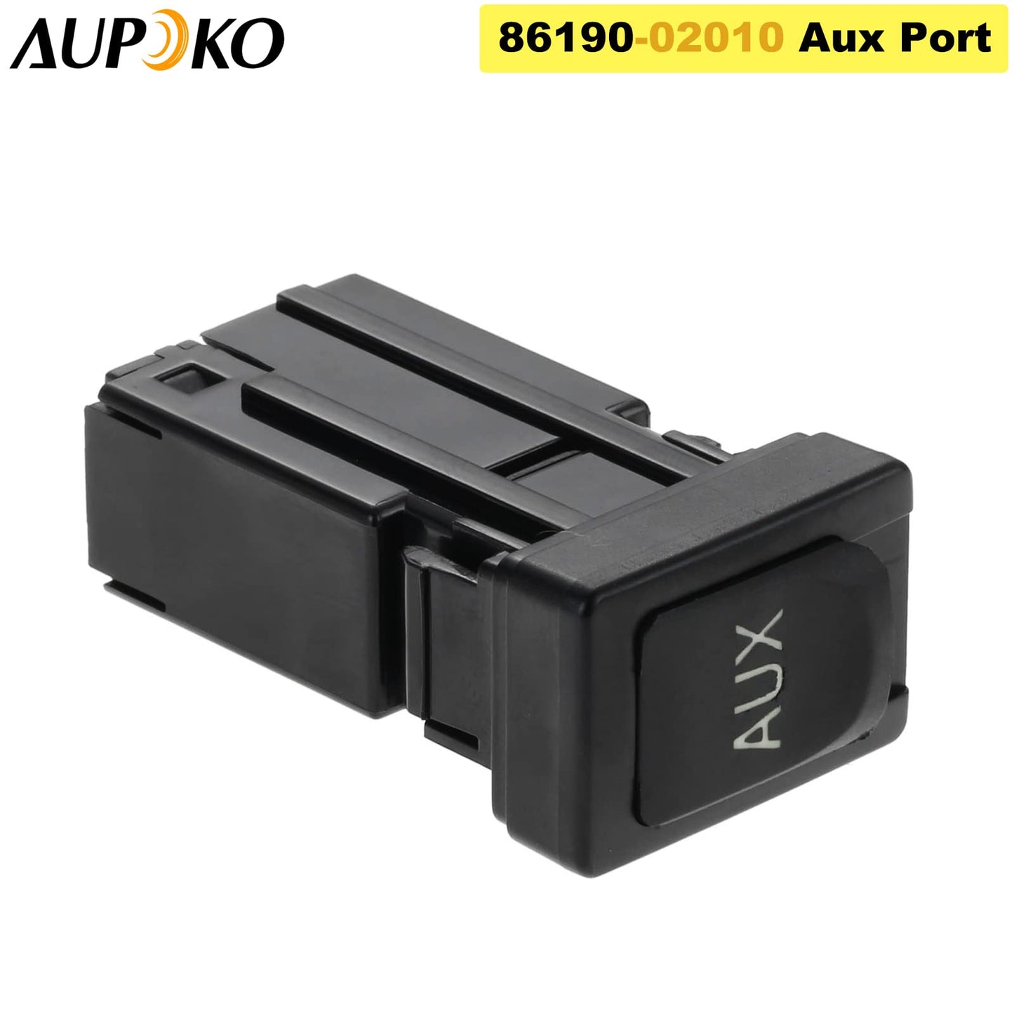 Aupoko 86190-02010 Aux Port, Auxiliary Stereo Adapter, Replacement for Toyota Avalon, Corolla, Highlander, RAV4, Sequoia, Sienna, Tacoma, Tundra
