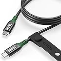 Plugable USB C Cable, 240W Charging Cable 20Gbps, 4K 120Hz, 8K 60Hz USB-C Monitor, for iPhone, MacBook, iPad, Samsung Galaxy, 3.3 Feet (USBC-240W-1M)
