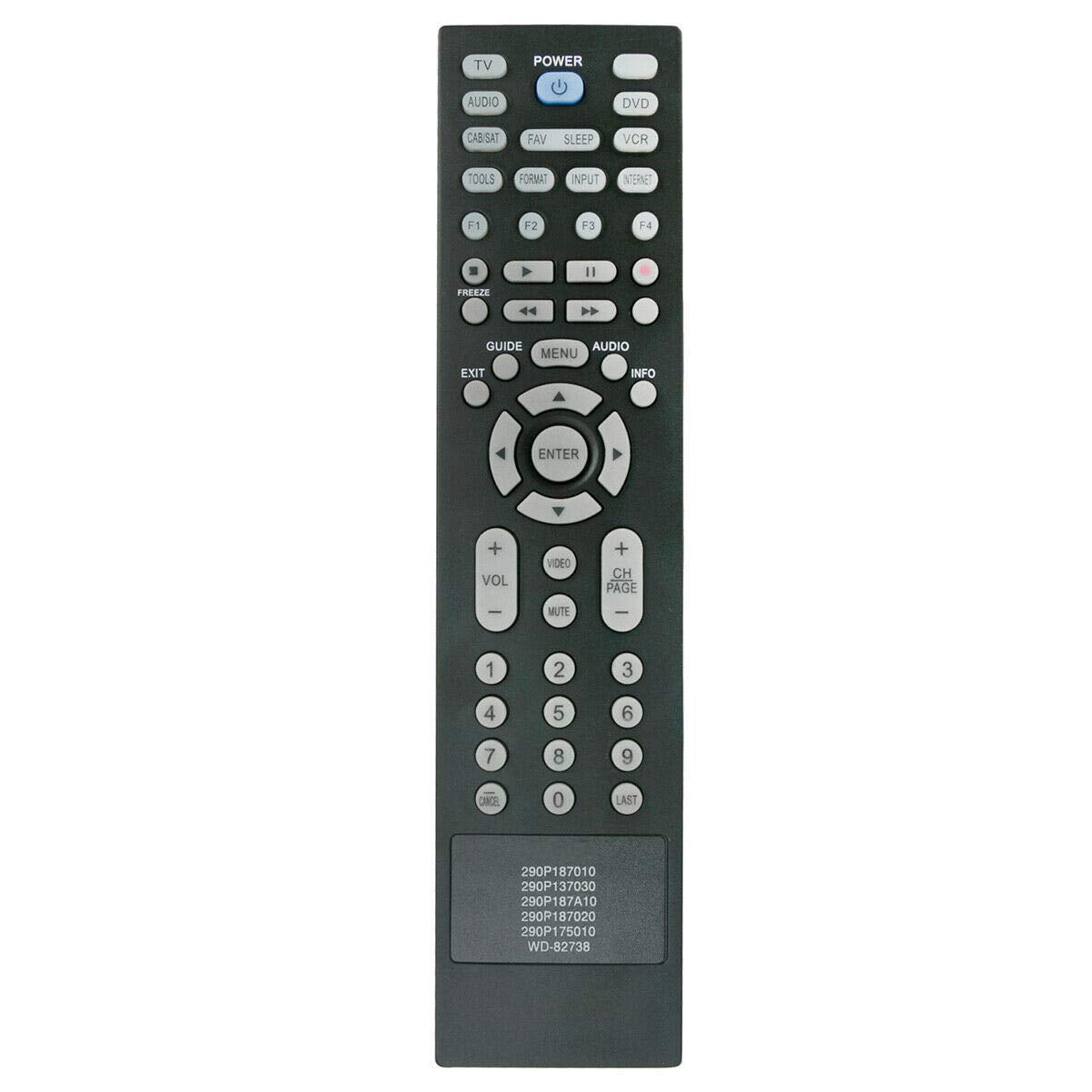 New 290P187A20 290P187020 Replaced Remote for Mitsubishi TV LT-40164 LT-46164