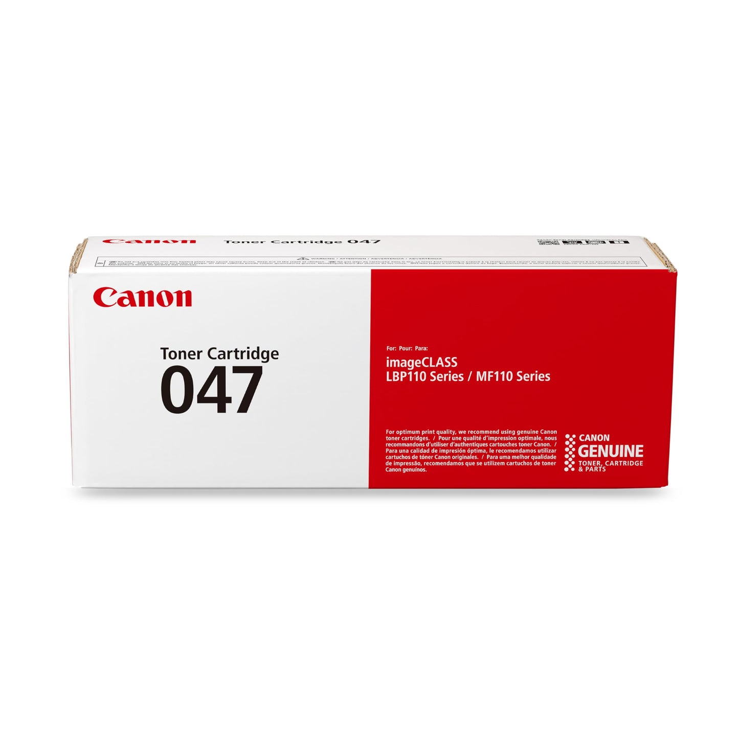 Canon Genuine 047 Black Toner Cartridge Compatible with LBP113w, MF113w