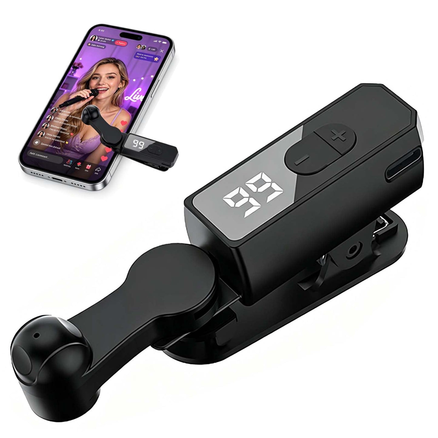 Rechargeable Auto Clicker Screen Tapper for Tiktok Live, 107 Speeds, Auto Tapper for iPhone iPad Android - Tiktok Tapper & Tapper for Tiktok