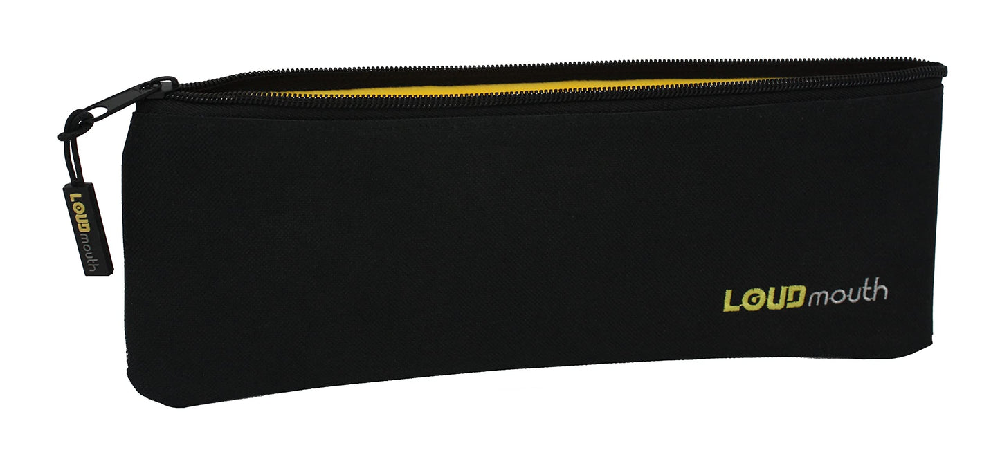 LOUDmouth Long Zippered Pouch for Large Wireless Microphones | Mic Bag | 12.5" x 4" (1 Pack)