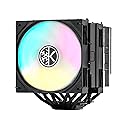 KINGCOOL Iron Wind 120 ARGB CPU Air Cooler, 6 Heat Pipes & Dual Towers, Dual 120mm PWM Fans, 1800 RPM Speed, ARGB Lighting, PC Cooler for AMD AM4 AM5