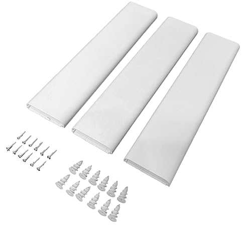 Legrand Wiremold C30S 48 Inch 3 Piece Flat Screen TV Cord Cover Kit, Organizer for Wall, Holds Up to 10 Cords or Cables, Sustainable Packaging, White