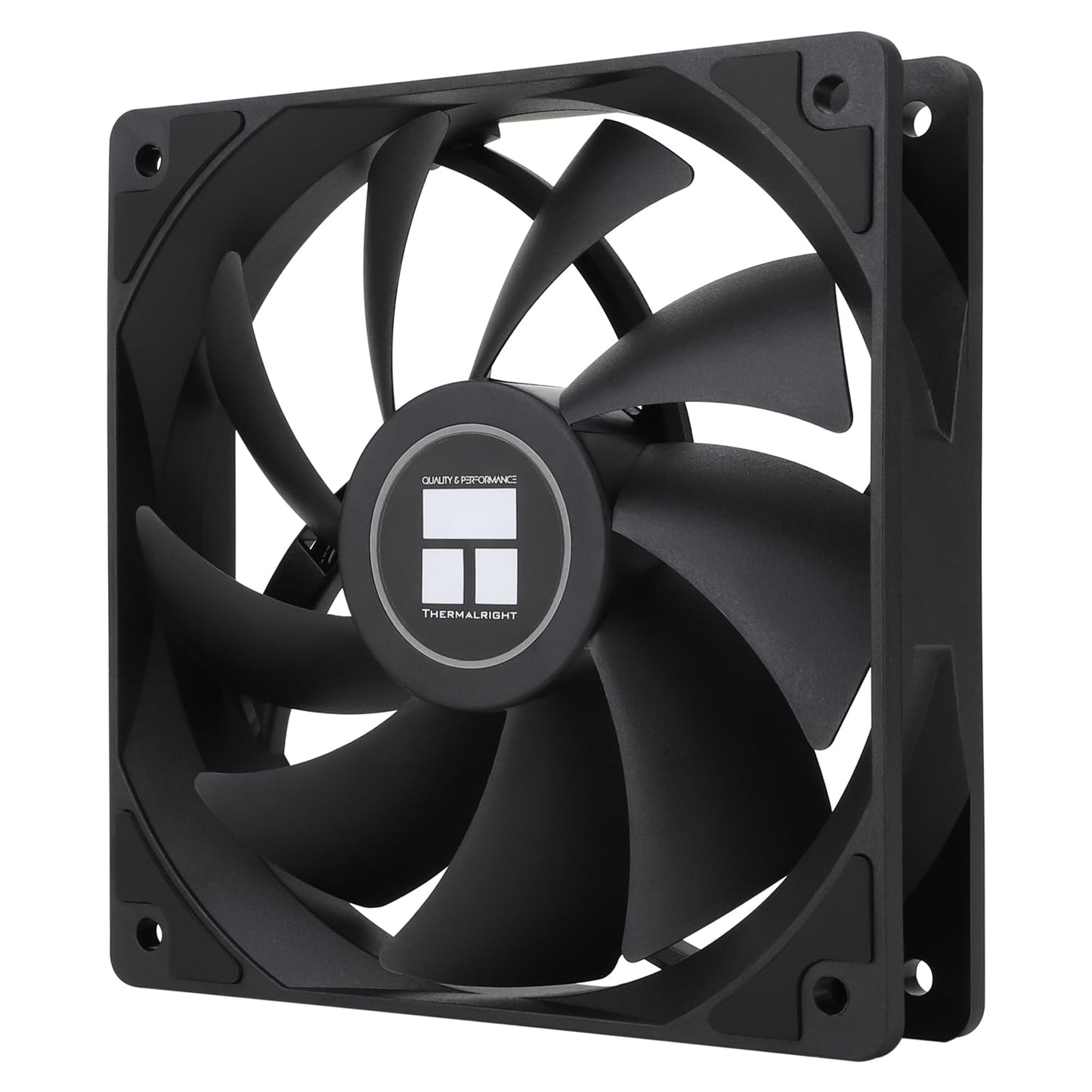 Thermalrlght TL-C12C CPU Fan 120mm Case Cooler Fan, 4Pin PWM Silent Computer Fan with S-FDB Bearing Included, up to 1550RPM Cooling Fan?Black?