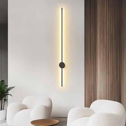 MOD LIGHTING Cadel | Modern Linear Wall Light, LED Wall Sconce Light Bar, Dimmable with Remote 3000K-6000K, 360° Angle Adjust, Indoor Wall Mount