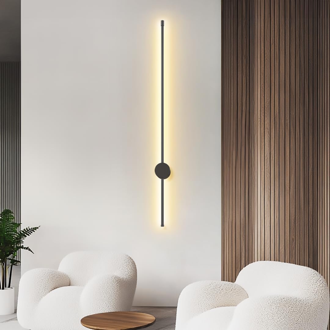 MOD LIGHTING Cadel | Modern Linear Wall Light, LED Wall Sconce Light Bar, Dimmable with Remote 3000K-6000K, 360° Angle Adjust, Indoor Wall Mount
