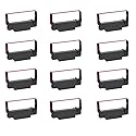 Bigger Replacement for ERC-30, ERC 30 34 38 B/R Compatible Ribbon Used with Epson ERC30 ERC34 ERC38 NK506 Printer (Black and Red, 12 Pack)