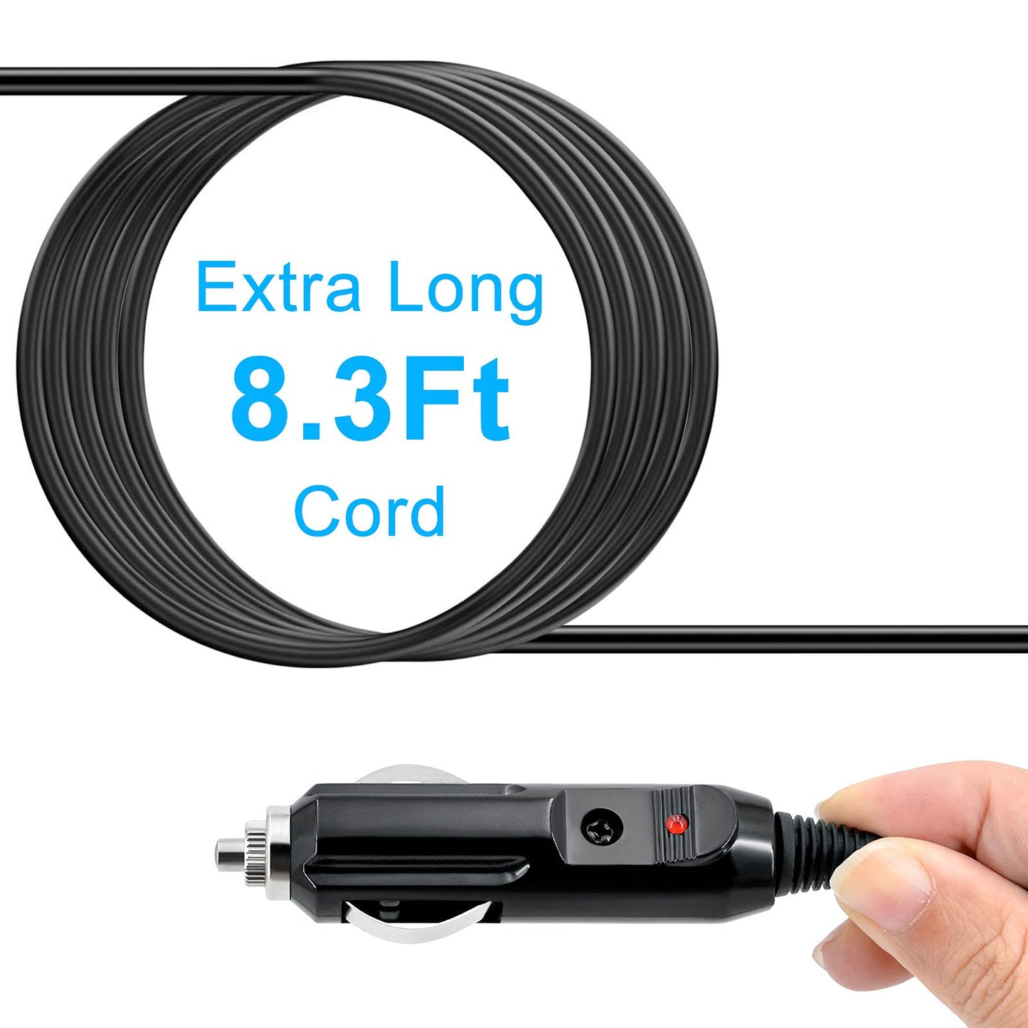 12V DC Adapter Replace Inogen One DC Power Cord BA-306, Car Charger for Inogen One G3 G4 G5/Inogen Rove 6 Oxygen Concentrator - 8.3ft Power Supply…