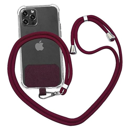Universal Crossbody Nylon Patch Phone Lanyards Mobile Phone Strap Lanyard,Cell Phone Lanyard with Adjustable Nylon Neck Strap,with Adjustable Nylon