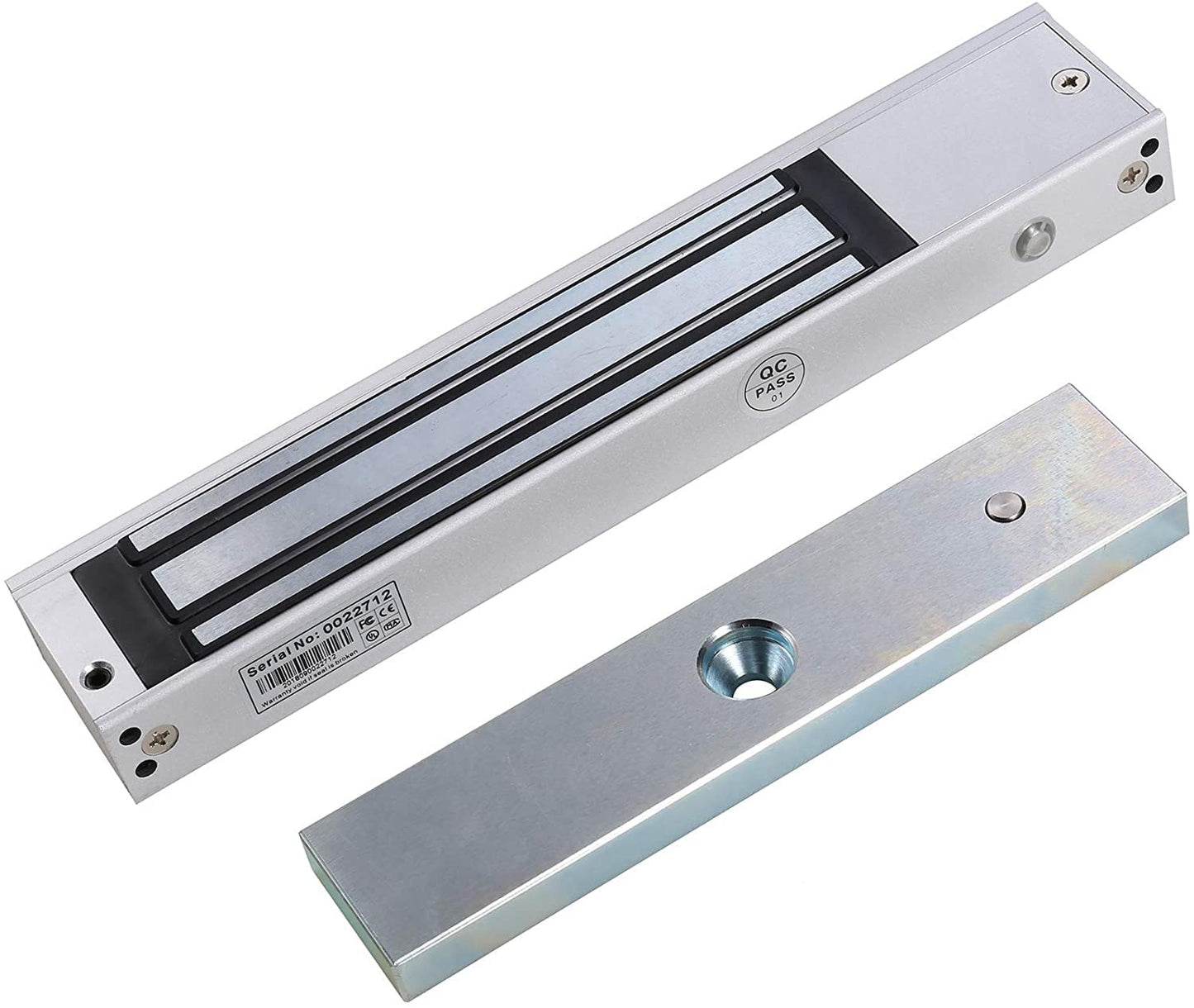 UHPPOTE 600Lb Holding Force Electric Magnetic Lock Including ZL Mount Bracket for Inswinging Door