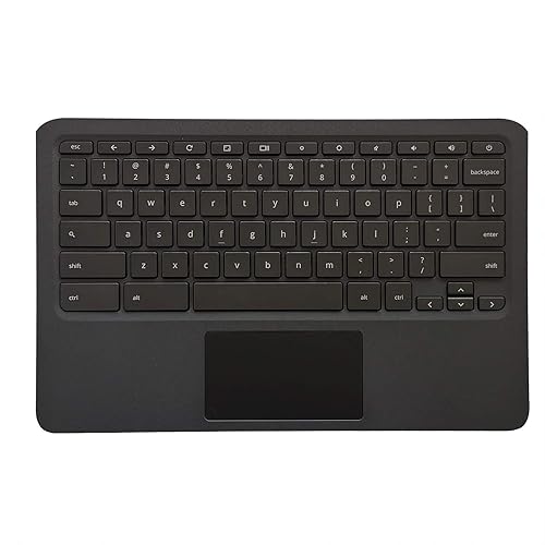 Replacement for HP Chromebook 11 G7 EE Laptop Upper Case Palmrest Keyboard Touchpad Assembly Part L52573-001 EA0G5003010
