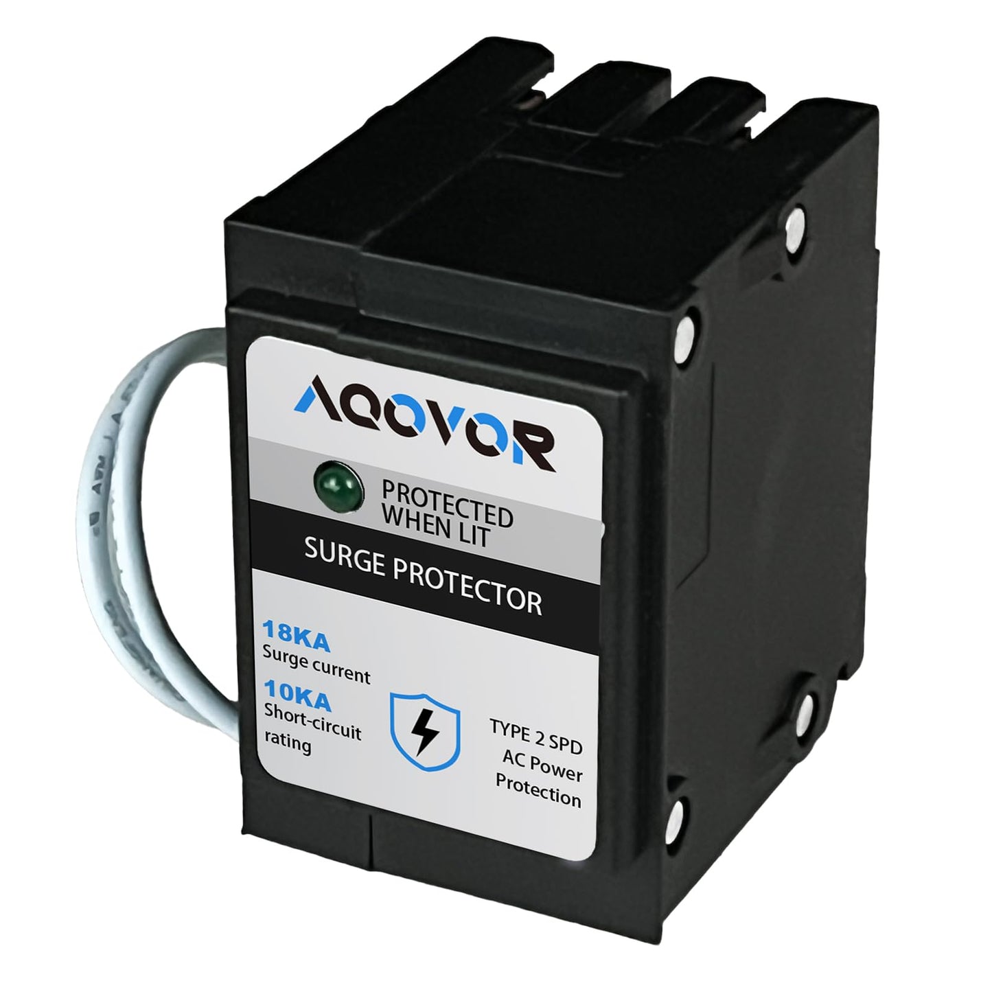 Type BR Whole-Panel Circuit Breaker Surge Protector Breaker - Type 2 SPD, Whole House Surge Protection, 120/240v Ac, 18kA Surge Protection Per Phase