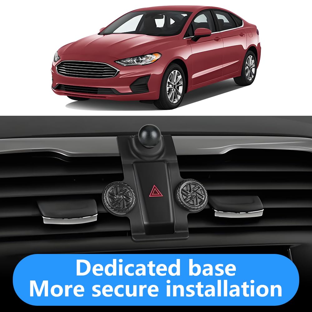 LUNQIN Car Phone Holder for Ford Fusion 2013 2014 2015 2016 2017 2018 2019 2020 Auto Interior Accessories Best Cell Phones Mount Cellphone Mobile
