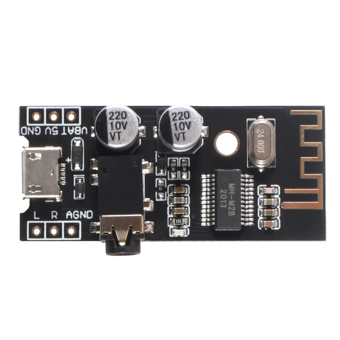QCCAN MH-M18/M28/M38 MP3 Decoder Board Bluetooth 4.2 5.0 Audio Module MP3 Receiver Board Wireless Stereo Sound Module (M28)