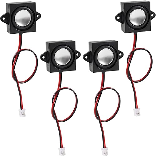 4PCS 3 Watt 4 Ohm Speaker Mini Speaker Micro 4ohm 3W Loundspeaker with JST-PH2.0 Interface for Arduino Small Electronic Projects Advertising Machine