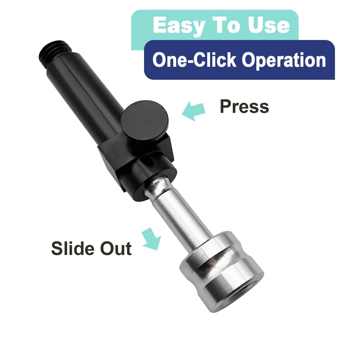LS2015 New Quick Release Adapter for RTK Compatible for Prism Pole SECO TOPCON Trimble Swiss Type GPS Surveying, Aluminum GPS GNSS RTK Quick Release