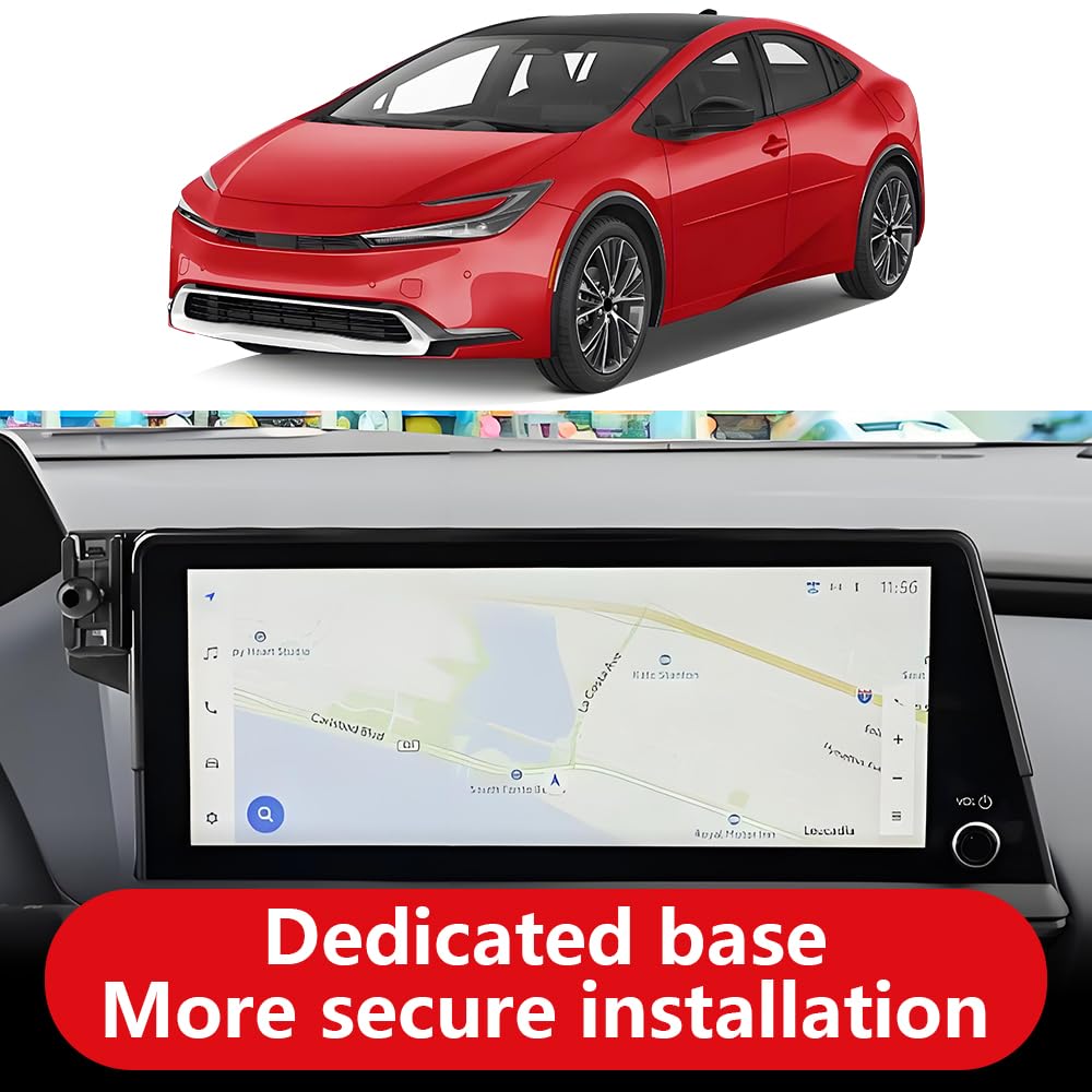 Car Phone Holder For Toyota Prius 2023 2024 2025 2026 Limited?Prius Prime 2023-2026 XSE and XSE Premium?12.3-inch screen?Auto Accessories Navigation
