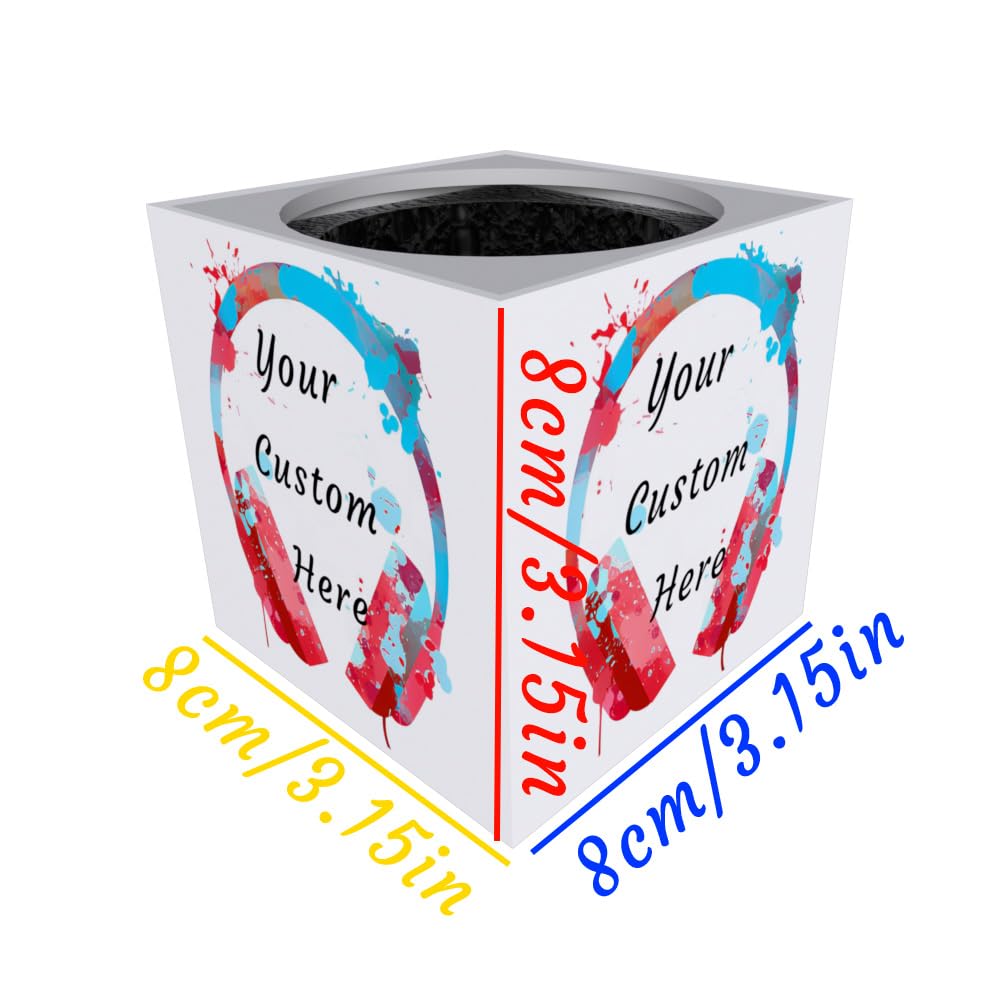 Customizable Microphone Flag Compatible with SHURE SM7B Personalization Microphone 5-Sided Logo Box (Single logo)
