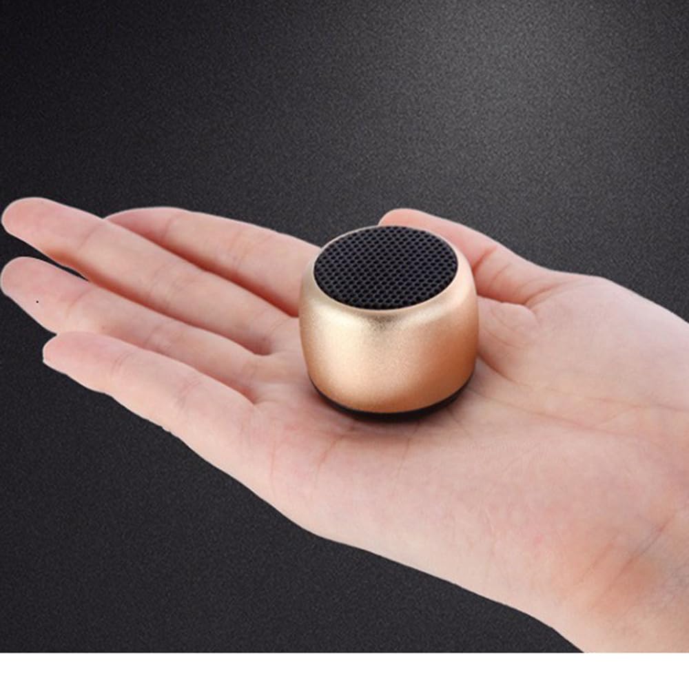 acoolstore Mini Bluetooth Speaker, subwoofer, Small Steel Cannon, Outdoor Portable Speaker (Black)