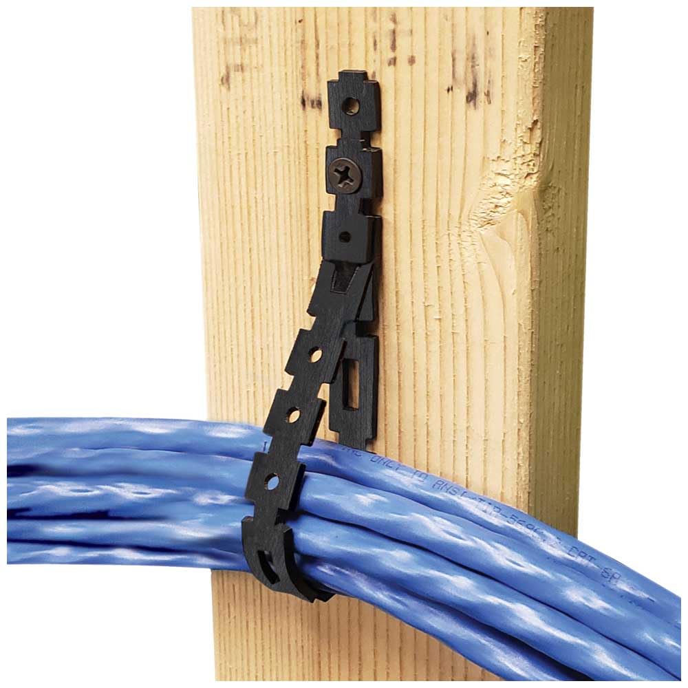 Klein Tools 450-700 Stretch Cable Tie Roll, Made in USA, Cable Management for Cord and Wire with Dispenser Box, Nylon Strap, Mountable, 75-Foot