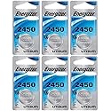 Energizer CR2450 Lithium Battery, 3v ECR2450, Qty 6