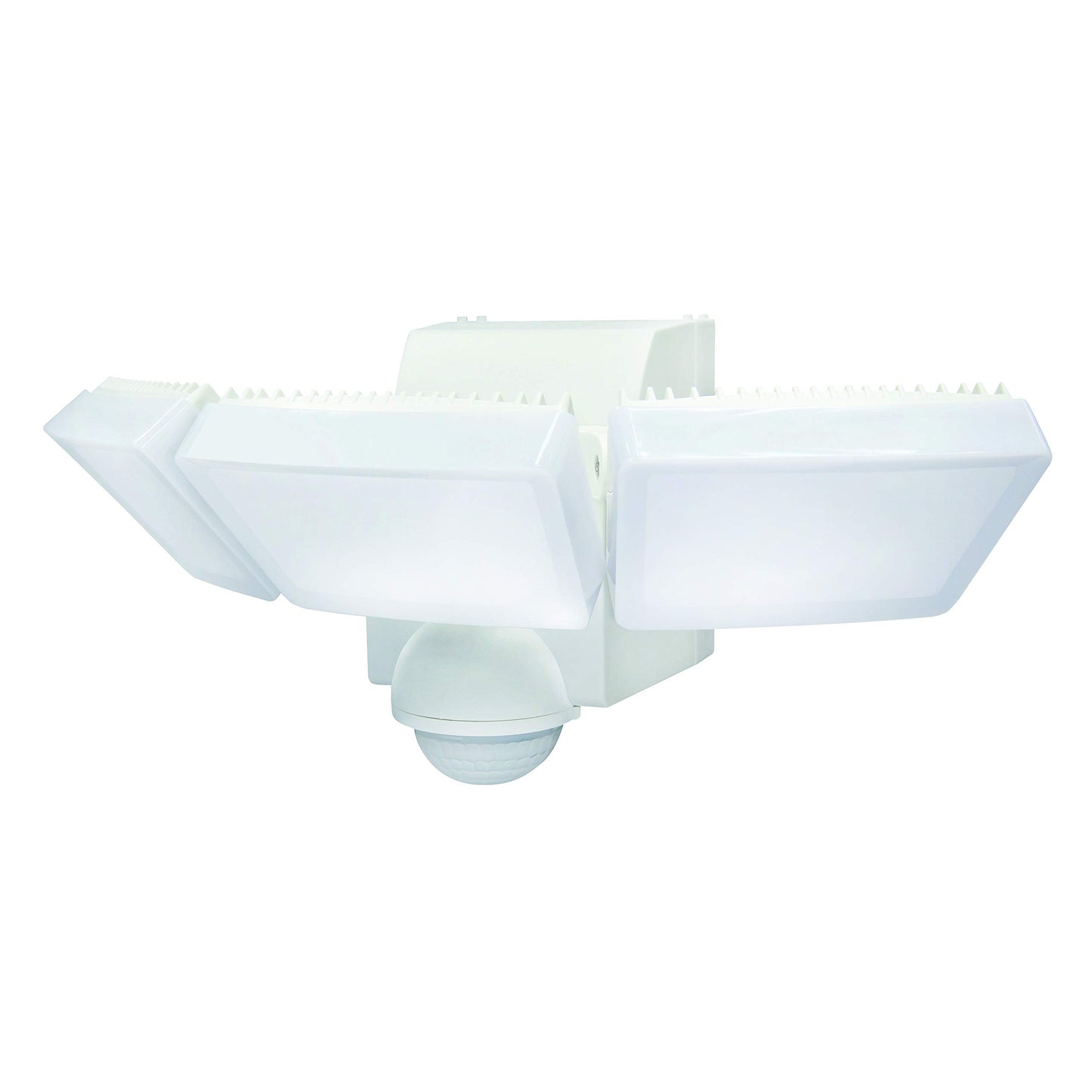 IQ America Battery-Powered Indoor Outdoor Weatherproof LED Motion Security Motion Sensor Floodlight, Eave or Wall Mount, 1200 lumens, Pivots-Rotates