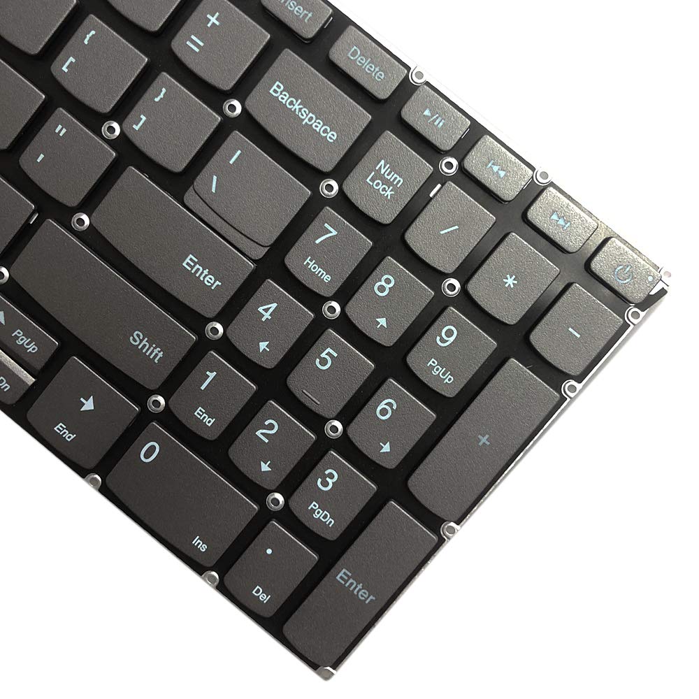 Zahara Laptop US Keyboard Backlight with Power Button Replacement for Lenovo IdeaPad L340-15 L340-15API L340-15IWL L340-17 L340-17API L340-17IWL