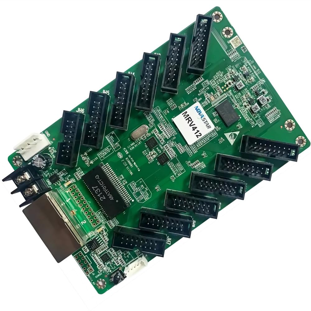 ZiaYi MRV412 Novastar LED Screen Receiving Card Display Control System Card 512x512 Pixels 12*HUB75E Interface
