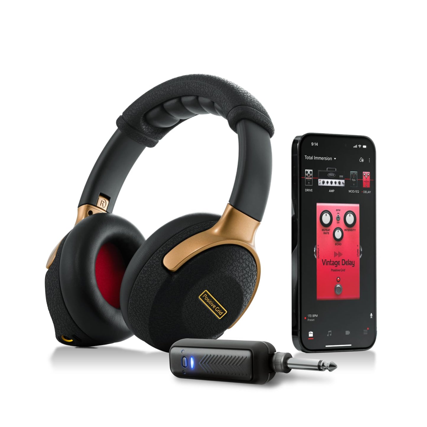 Positive Grid Spark NEO Wireless Guitar Headphone Amp & AI-Powered Guitar Rig with Custom Audio Drivers, Noise-Isolation, Bluetooth Streaming & Smart…