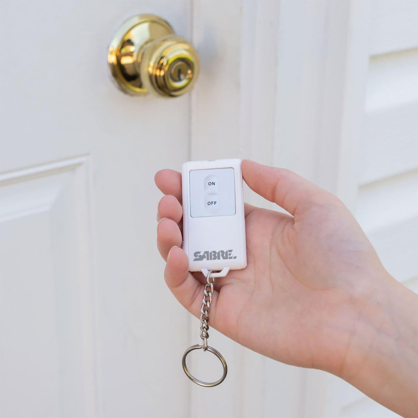 Sabre Home Security System with Remote, 125dB Alarm, Audible Up to 850 Feet (259 Meters), Wireless, Comes with 1 Motion Sensor Alarm, 2 Door or Window