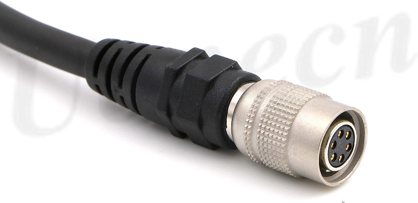Uonecn Industrial Camera Power Trigger IO Signal Cable 6 Pin Hirose Female Plug for Basler AVT GIGE Sony CCD Industrial Camera 1 Meter