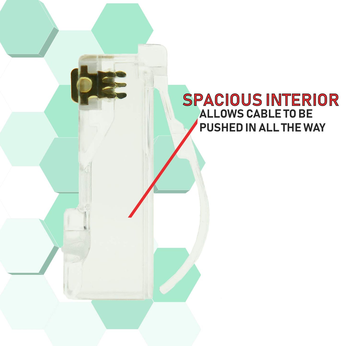 LINKUP Cat6 RJ45 Connectors | 50-Pack, Gold