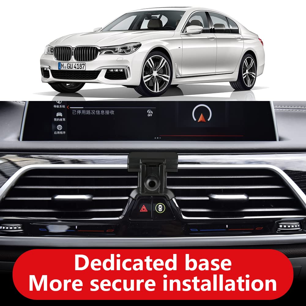 LUNQIN Car Phone Holder for 2016-2022 BMW 7 Series 740i 745e 750i M760i xDrive Auto Accessories Navigation Bracket Interior Decoration Mobile Cell