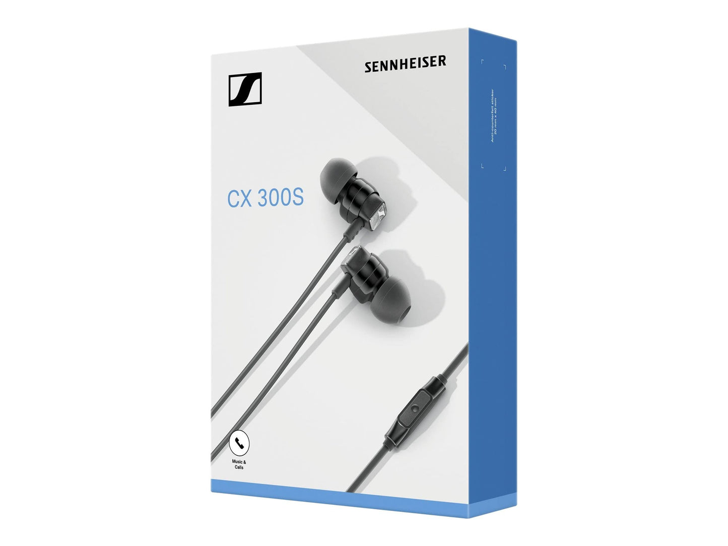 Sennheiser CX 300S in Ear Headphone with One-Button Smart Remote - Black
