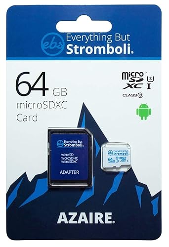 Everything But Stromboli Azaire 64GB MicroSD Class 10 SDXC Memory Card for Samsung Phone Works with Galaxy Note 20 Ultra 5G, A42 5G, A21, A21s U3