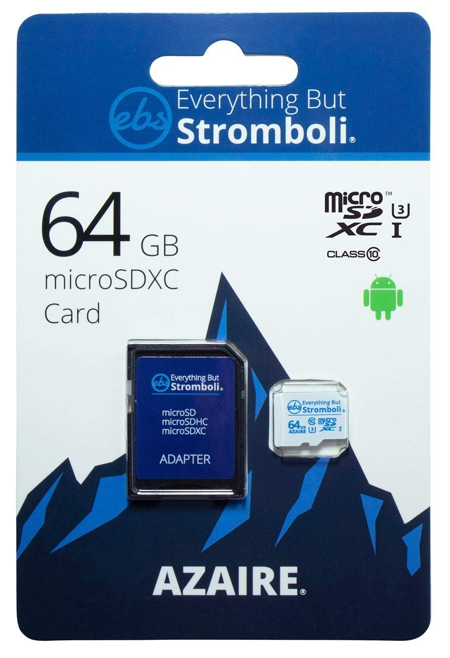 Everything But Stromboli Azaire 64GB MicroSD Class 10 SDXC Memory Card for Samsung Phone Works with Galaxy Note 20 Ultra 5G, A42 5G, A21, A21s U3