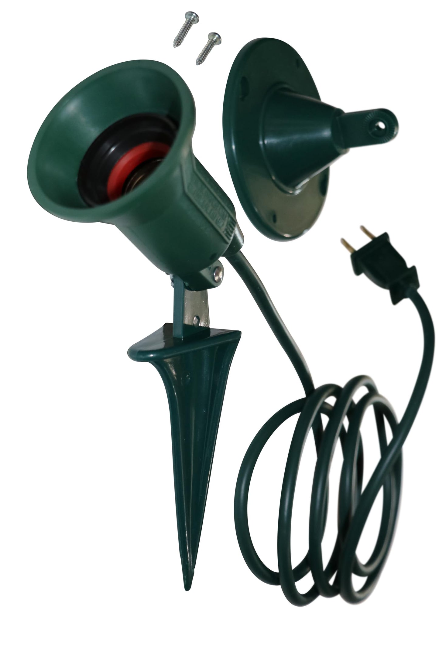 Dobar Outdoor Spotlight for Christmas Decorations - 6 Ft Plug in Christmas Spot Light - Lawn Flood and Security Lights Fixture with Garden Stake