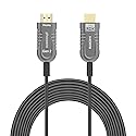 phoossno 10K 8K Fiber Optic HDMI Cable 50FT,Certified High Speed Long HDMI 2.1 Cable 48Gbps 8K60Hz eARC Dolby Vision Atmos HDR10,Compatible with PS4