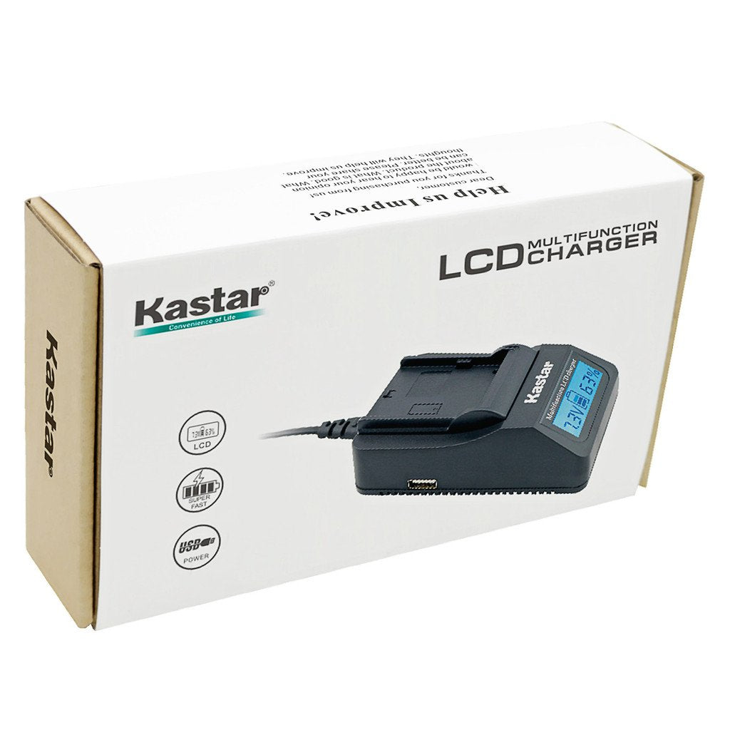 Kastar Ultra Fast Charger(3X Faster) Kit for Samsung BP-1410 BP1410 and NX30 WB2200F Digital Cameras