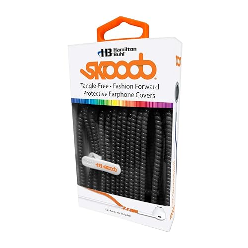 HamiltonBuhl Skooob Tangle Free Earbud Covers - Jet Black