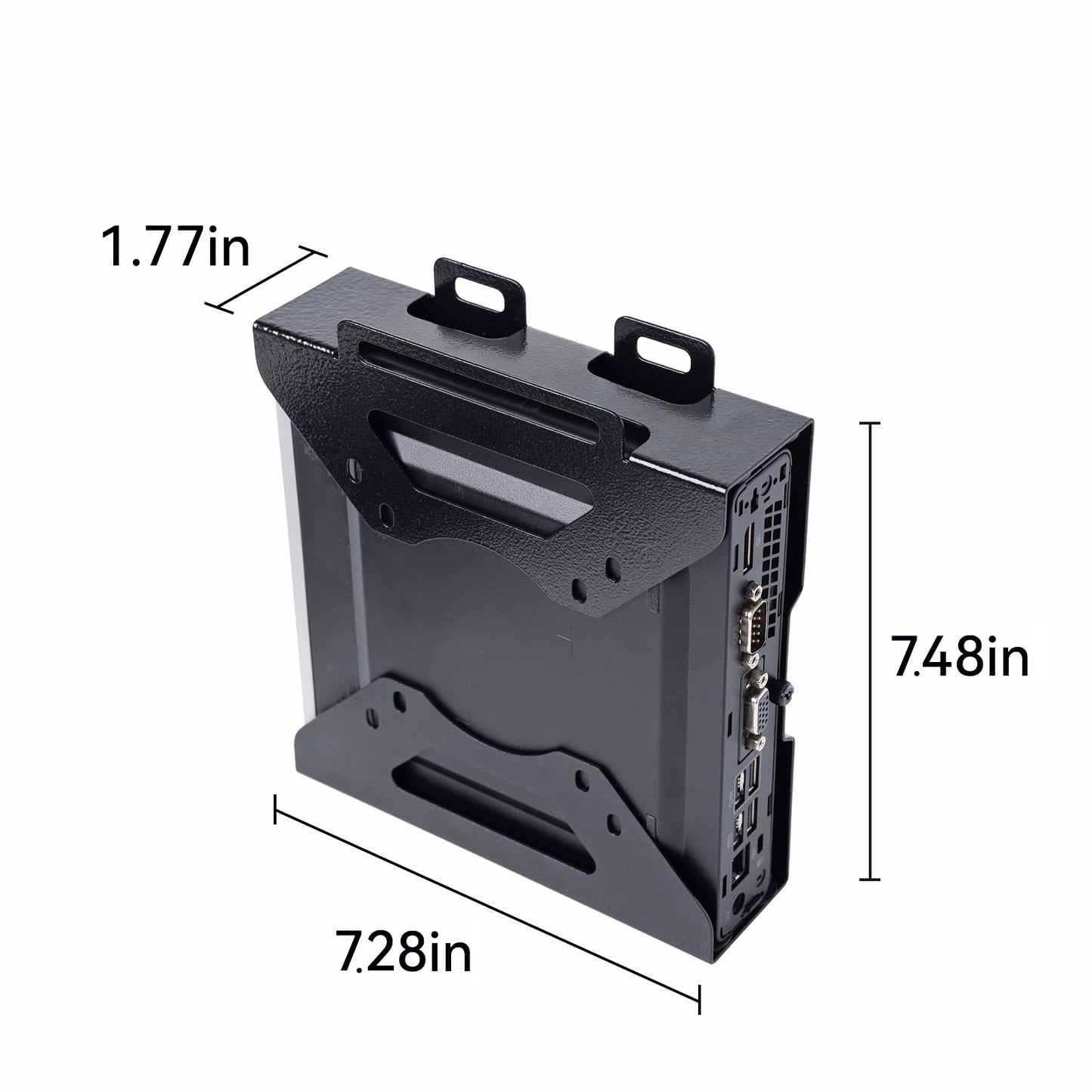 Fbyuitap Mini PC Mount Compatible with DELL OptiPlex Micro Form Factor Case,Monitors VESA Mount and Under Desk fit for DELL MFF 3040 3050 3060 3070