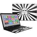 MightySkins Carbon Fiber Skin for HP 17T Laptop 17.3" (2017) - Star Rays | Protective, Durable Textured Carbon Fiber Finish | Easy to Apply, Remove…