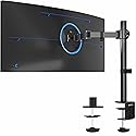 VIVO Single 13 to 38 inch Ultrawide Monitor Arm Desk Mount, Regular Screens up to 32 inches, 22 lbs capacity, Fully Adjustable Stand with C-Clamp