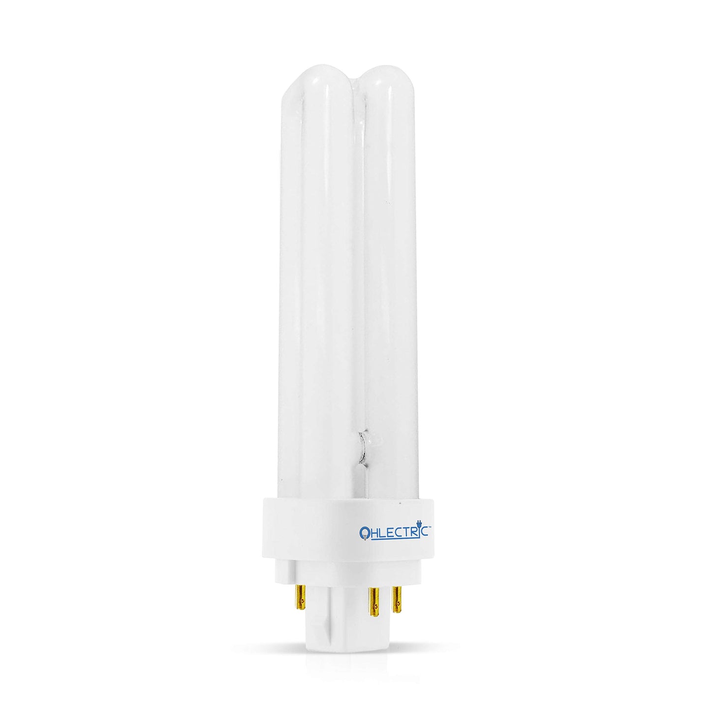 OHLECTRIC 18-watt Fluorescent Lamps with End-of-Life Protection - G24q-2 Base Light Bulb - Double Tube Compact Fluorescent Lamps - 12,000 Hours