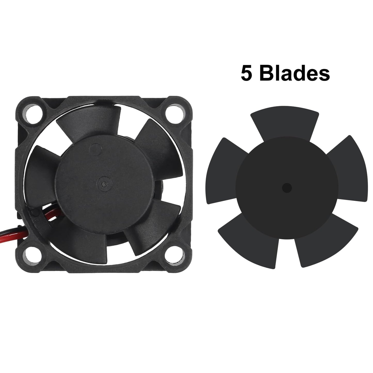 6pcs 3D Printer Fan 5V, 30mm Brushless Cooling Fan DC Mini Quiet Cooling Fan 30x30x10mm 2-pin Fan for 3D Printer DVR and Other Small Appliances Series