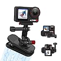 Backpack Clip Magnetic Mount for DJI Osmo Action 5 Pro/6/4/3, 360° Rotating Shoulder Bag Strap Clip Mount for Insta360 X5/X4/Ace Pro 2/Go Ultra, Osmo