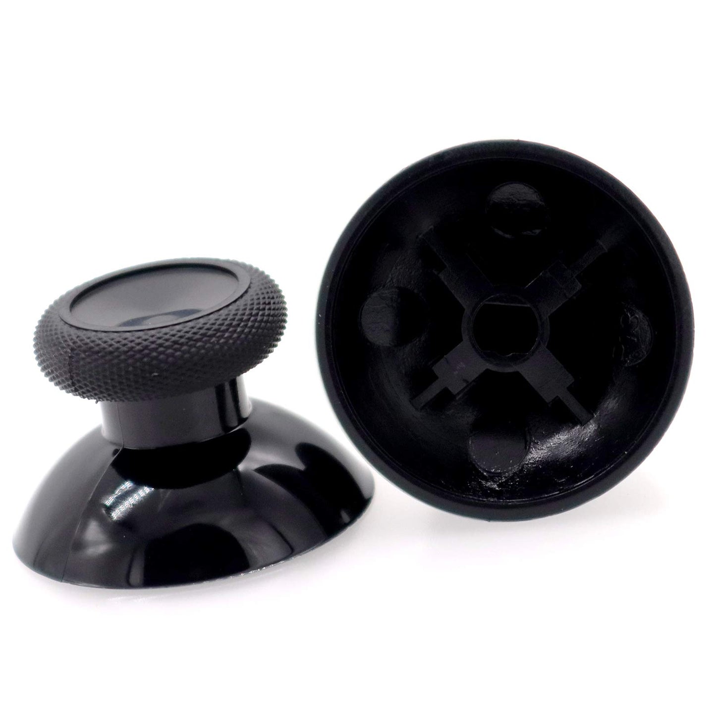 Deal4GO 2-Pack OEM Thumbsticks Concave Analog Replacement for Xbox one Controller Rubber Joystick Thumb Grips (Black)