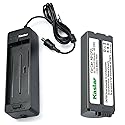 Kastar 1-Pack Gray Battery and CG-CP200 Charger Compatible with Canon SELPHY CP900, CP1200, CP1300. HP Photosmart A716 Printer Photo Printer